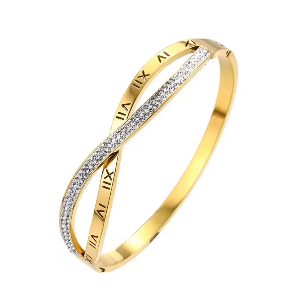 Roman Numerals Bangle Bracelet - Ahava J | Ahava Jewels