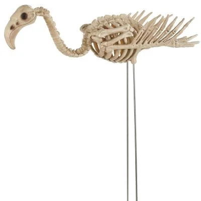 Halloween Express 27" Flamingo Skeleton Halloween Decoration | Walmart (US)