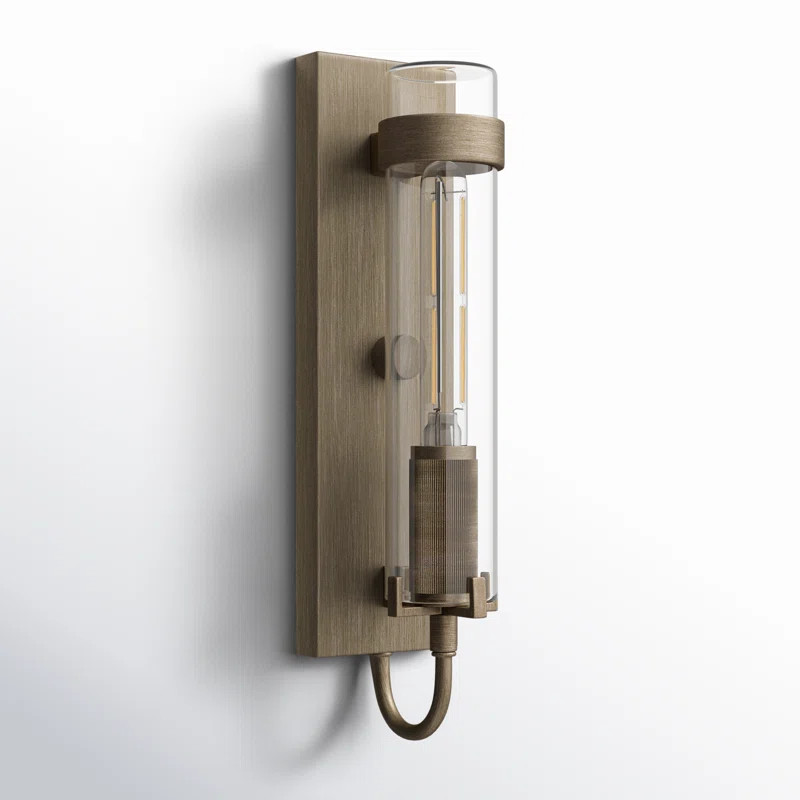 Cala Single Light Cylinder Outdoor Aluminum Wall Light | Joss & Main
