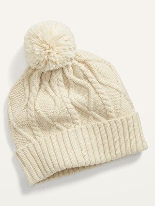Gender-Neutral Pom-Pom Beanie Hat for Adults | Old Navy (US)
