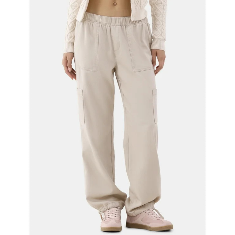 No Boundaries Pull On Cargo Jeans, Women's - Walmart.com | Walmart (US)