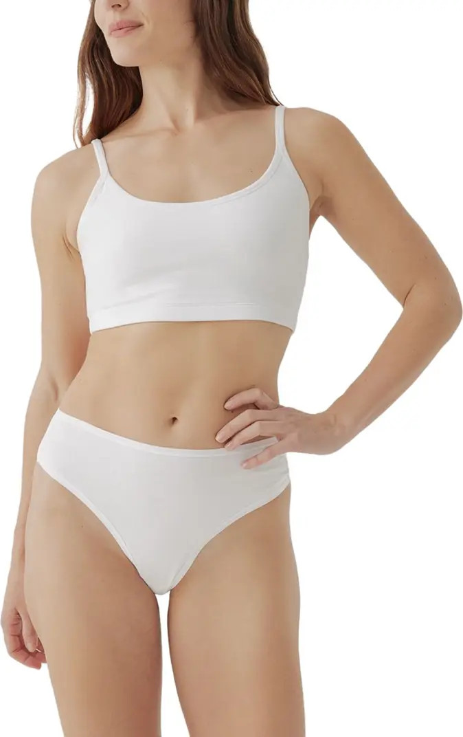 Organic Cotton Everyday Strappy Scoop Bralette | Nordstrom