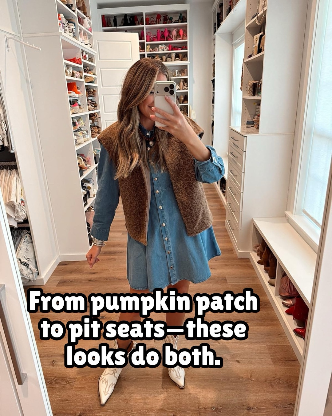 From pumpkin patch to pit seats - these looks do both! 

#LTKStyleTip #LTKSeasonal #LTKFindsUnder50