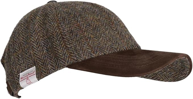 WALKER AND HAWKES - Harris Tweed Brungton Baseball Cap w/Suede Leather Peak | Amazon (UK)