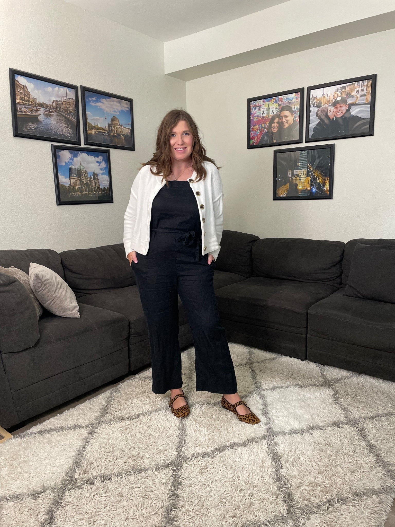 Love this jumpsuit and cardigan from @onequince 

#LTKStyleTip #LTKWorkwear #LTKCon