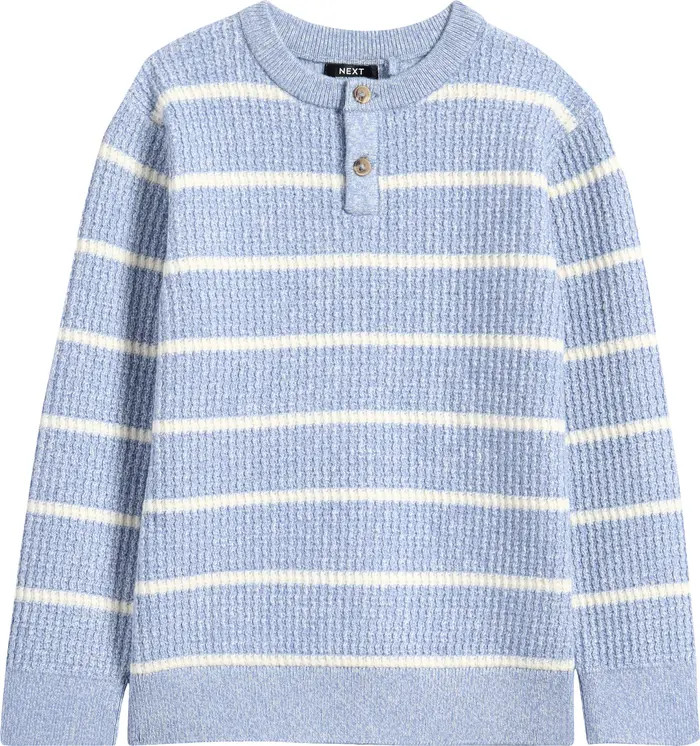 Kids' Stripe Henley Sweater | Nordstrom