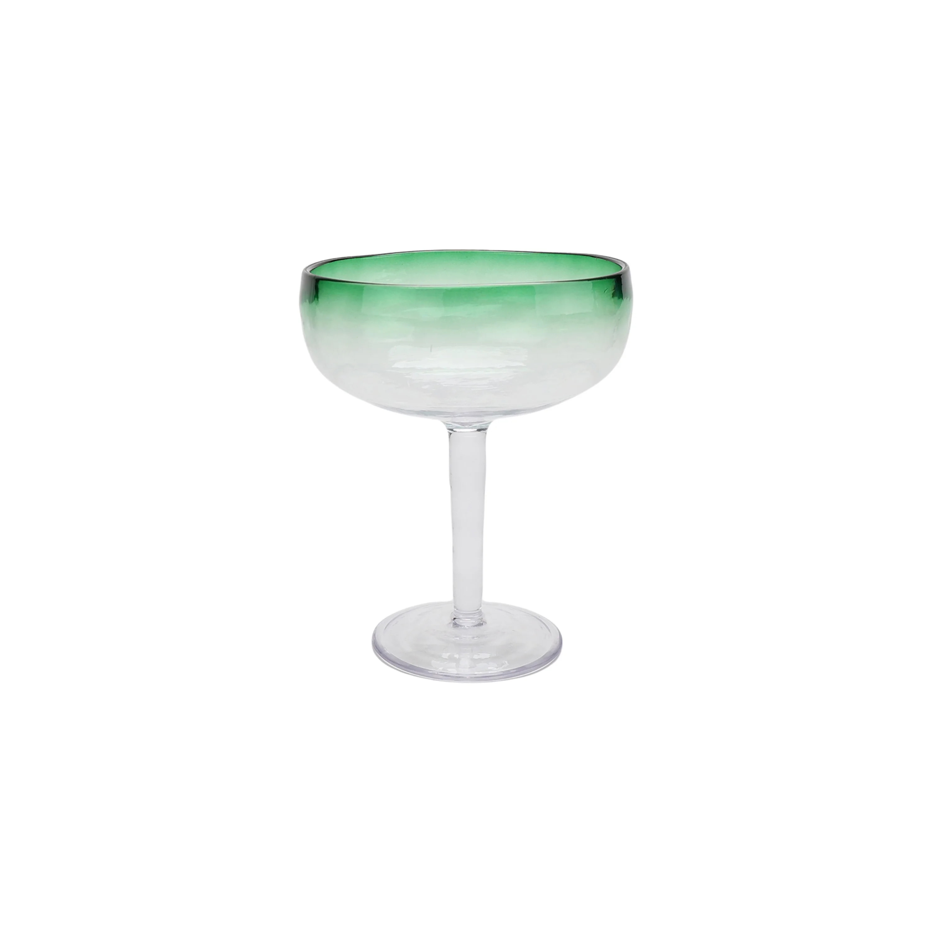 Mainstays by Becky G. & Alejandra 18-Ounce Acrylic Margarita Glass, Green Rim | Walmart (US)