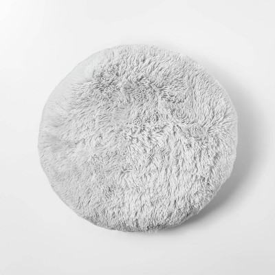 Faux Fur Floor Pillow Gray - Pillowfort™ | Target