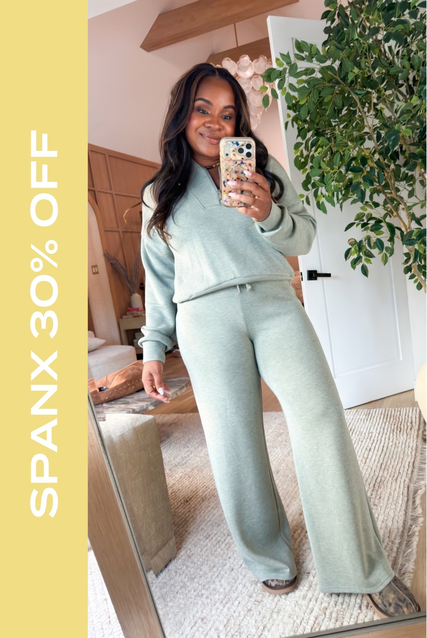 Huge Spanx sale is back. My half zip is $34.30 and pant is $41.30 after discounts. 🤯 Get 30% off your cart on select items (code will auto-apply at checkout). 

 #LTKootd #LTKSaleAlert #LTKMidsizr