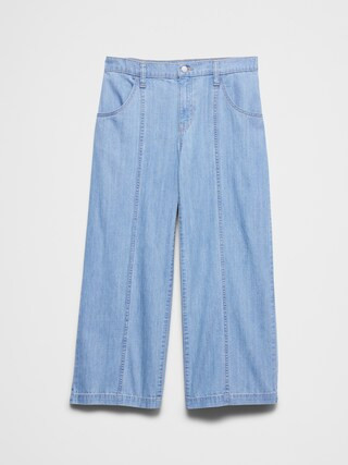 Wide-Leg Mid-Rise Summer Weight Cropped Jean | Banana Republic Factory