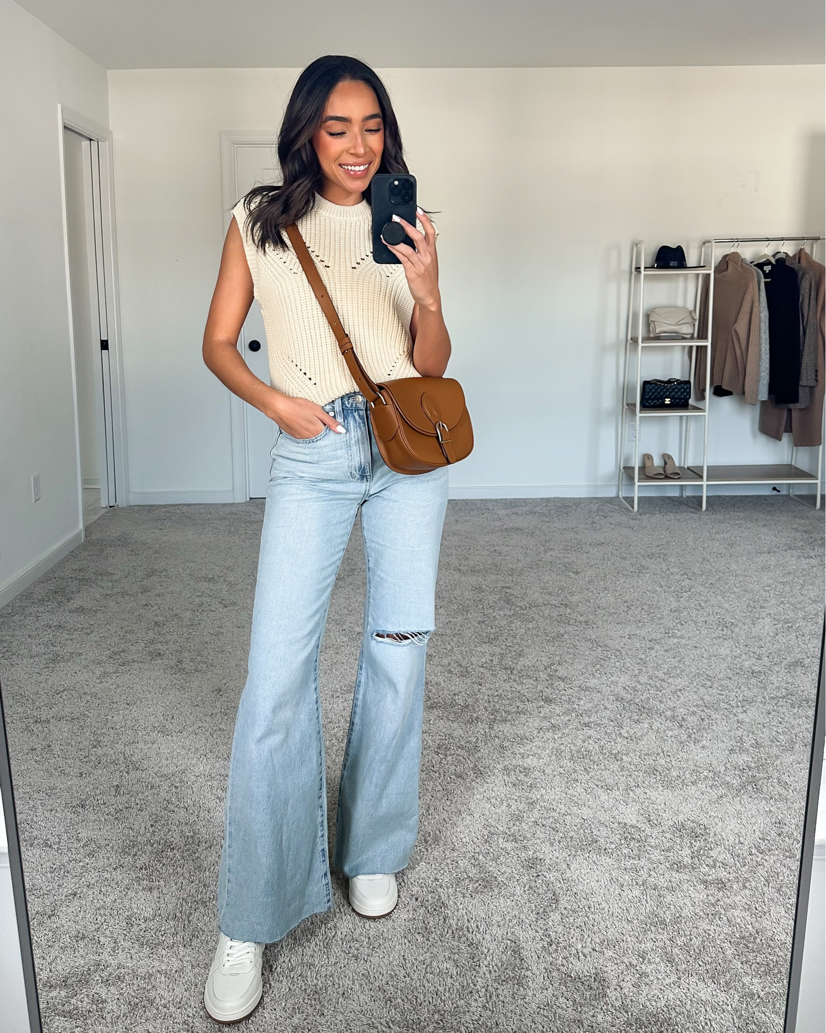 Madewell 25% OFF when you sign up to be an Insider! Size 25 denim (size up for a relaxed fit, I’m 5’8”), size Small sleeveless sweater, white sneakers fit TTS





Spring outfit
Sweater vest
Casual spring outfit
Jeans outfit
Neutrals outfit 
White sneakers 

#LTKsalealert #LTKstyletip #LTKunder100