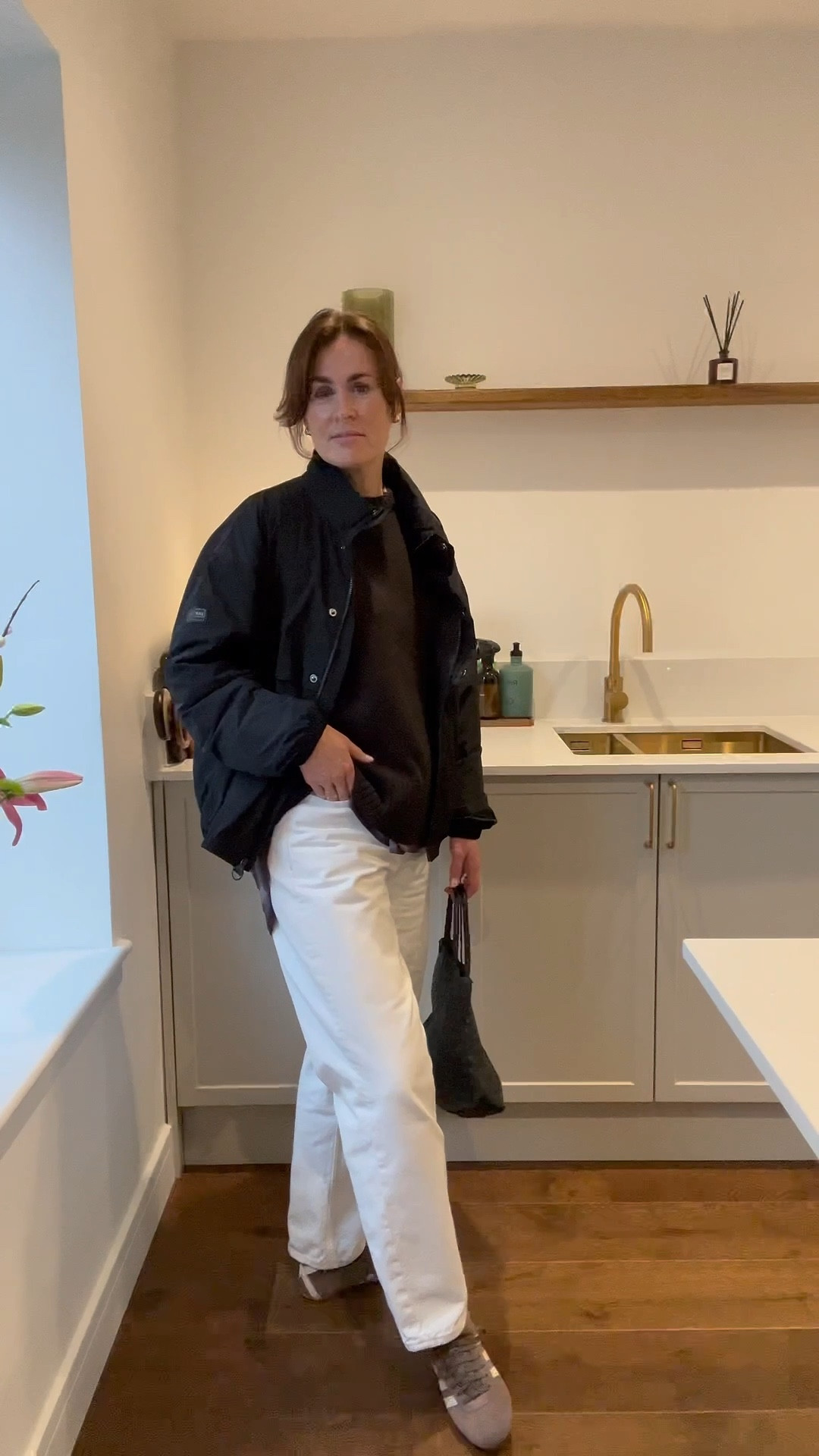 Back to it then! 

Checked shirt, white jeans, funnel jacket, adidas Tokyo, deep brown cashmere, casual winter outfits 

#LTKstyletip #LTKuk #LTKwinter