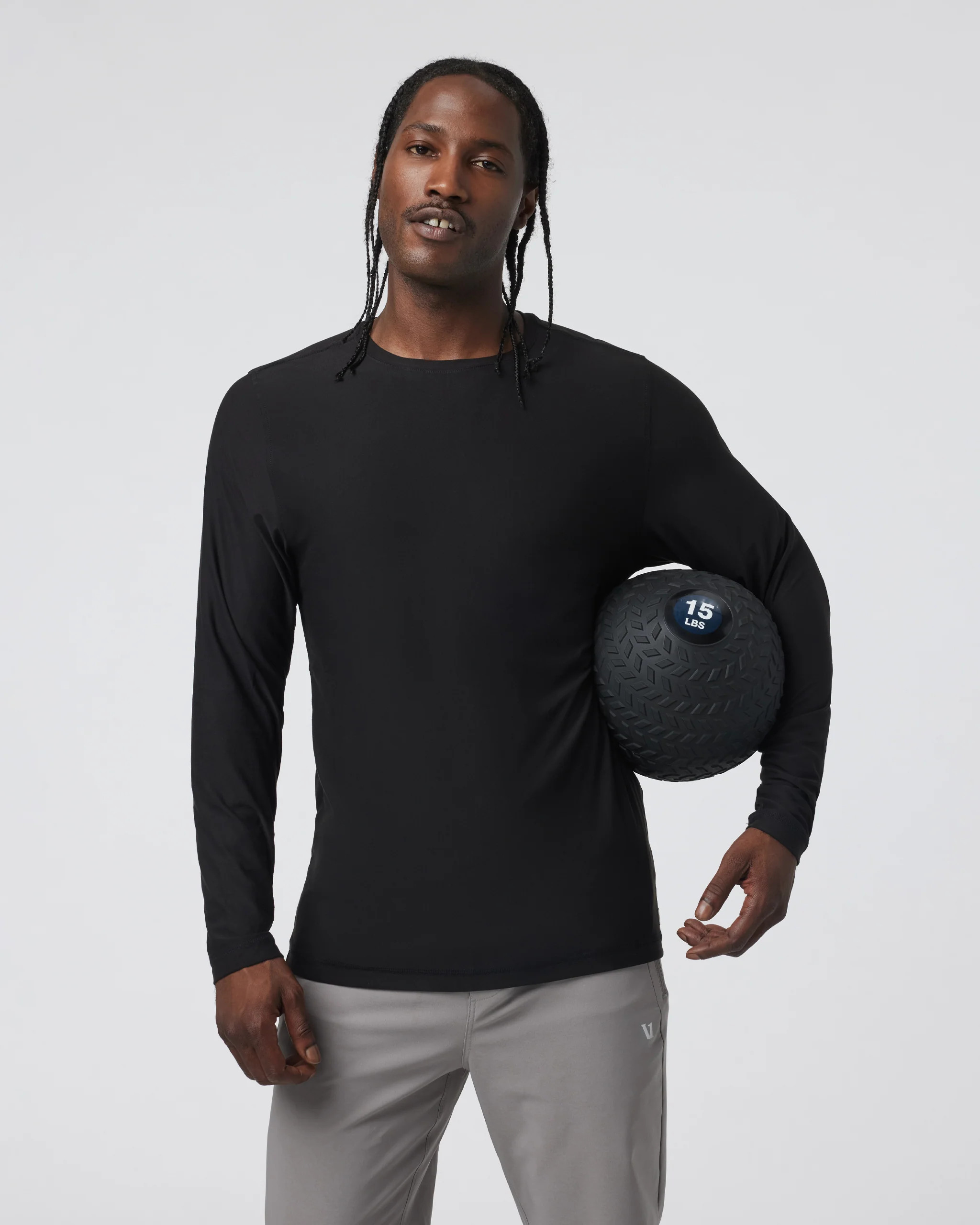 Long Sleeve Strato Tech Tee | Men's Black Shirt | Vuori | Vuori Clothing (US & Canada)