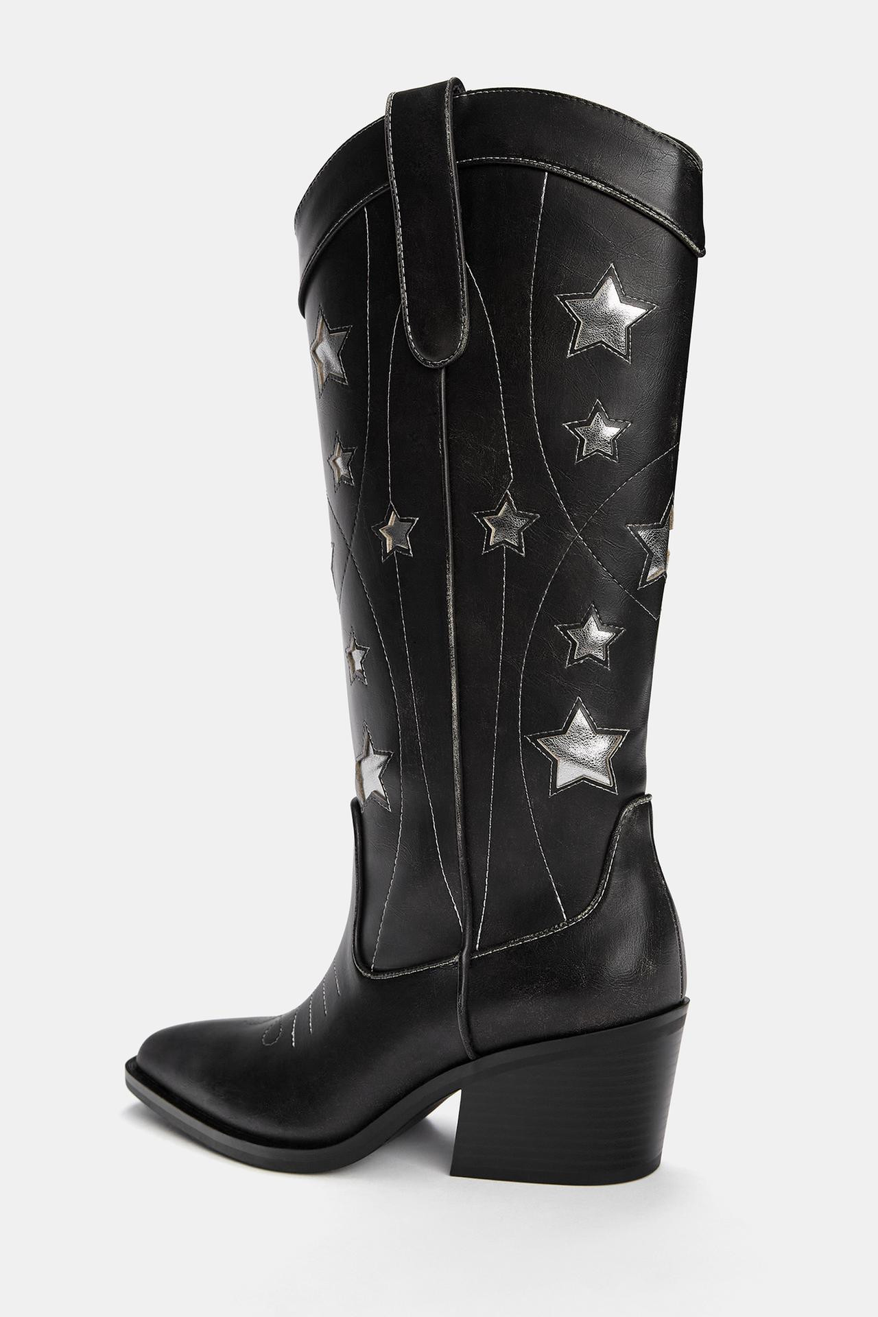 Cowboylaarzen met sterrenprint | PULL and BEAR NL