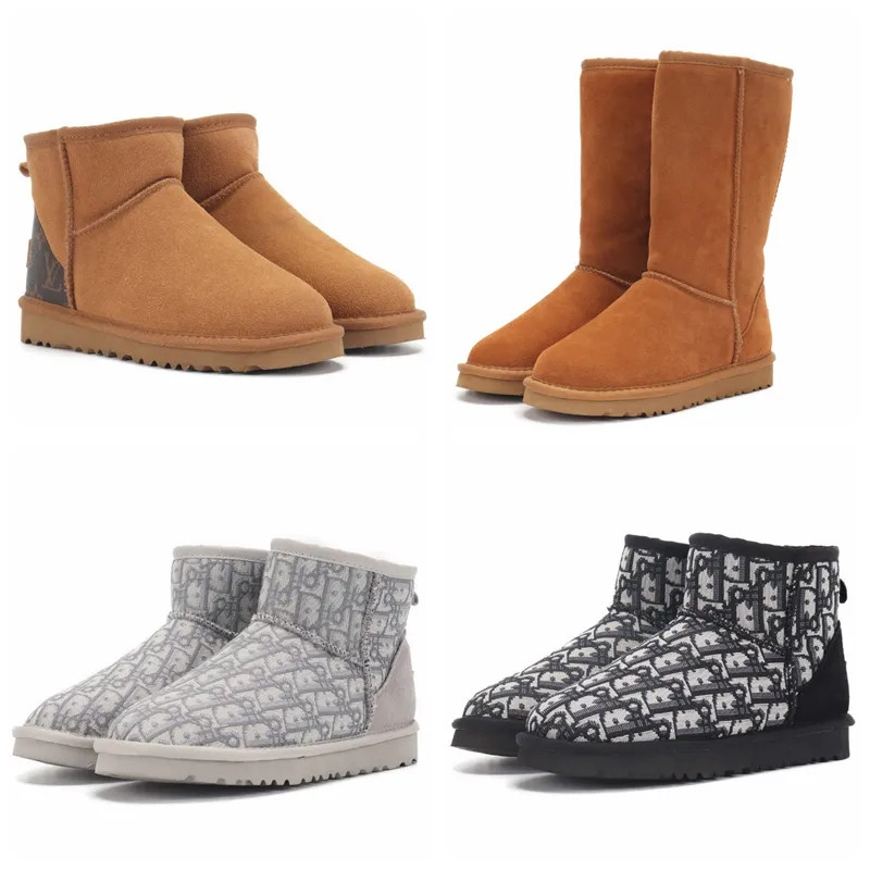 UGG Women Dupe Snow Slippers Boots Designer Half Boot Designers Cotton Fabric With Fluff Shoes Fa... | DHGate