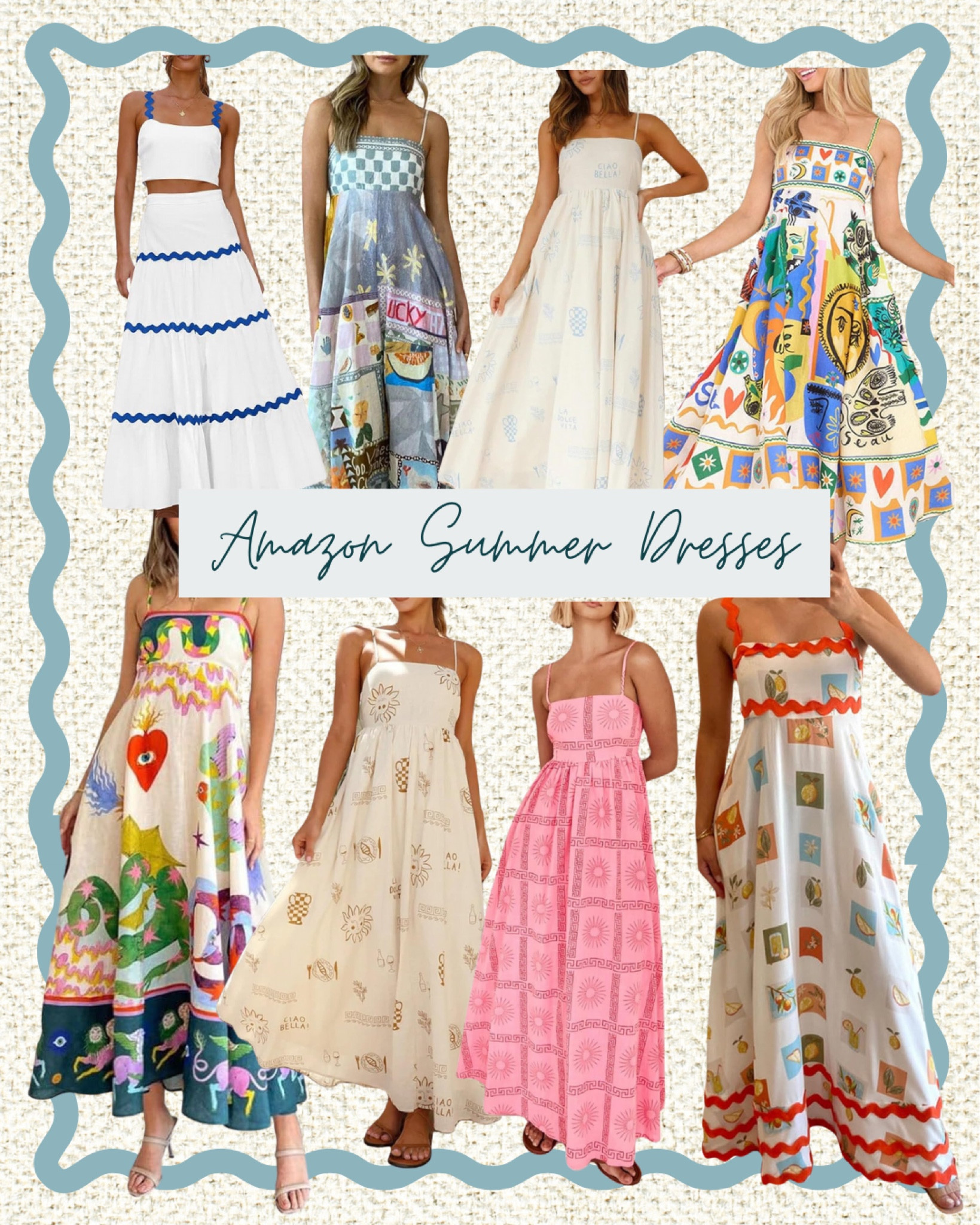 European summer inspired maxi dresses from Amazon 🎻 🍇 🥂🧿✈️🍝⛲️🛵🍋🥖🦢🏛️


#summeroutfit #summer #summervibes #fashion #ootd #summertime #style #outfitoftheday #summerstyle #womensfashion #amazon #amazonstyle #fashionblogger #outfit #fashionstyle #summerfashion #summerdress #instafashion #fashionista #outfitinspiration #onlineshopping #dress #summerlook #summercollection #love #photooftheday #ootdfashion #styleblogger #streetstyle #outfitinspo #beach#LTKstyletip #LTKfindsunder50

#LTKSeasonal