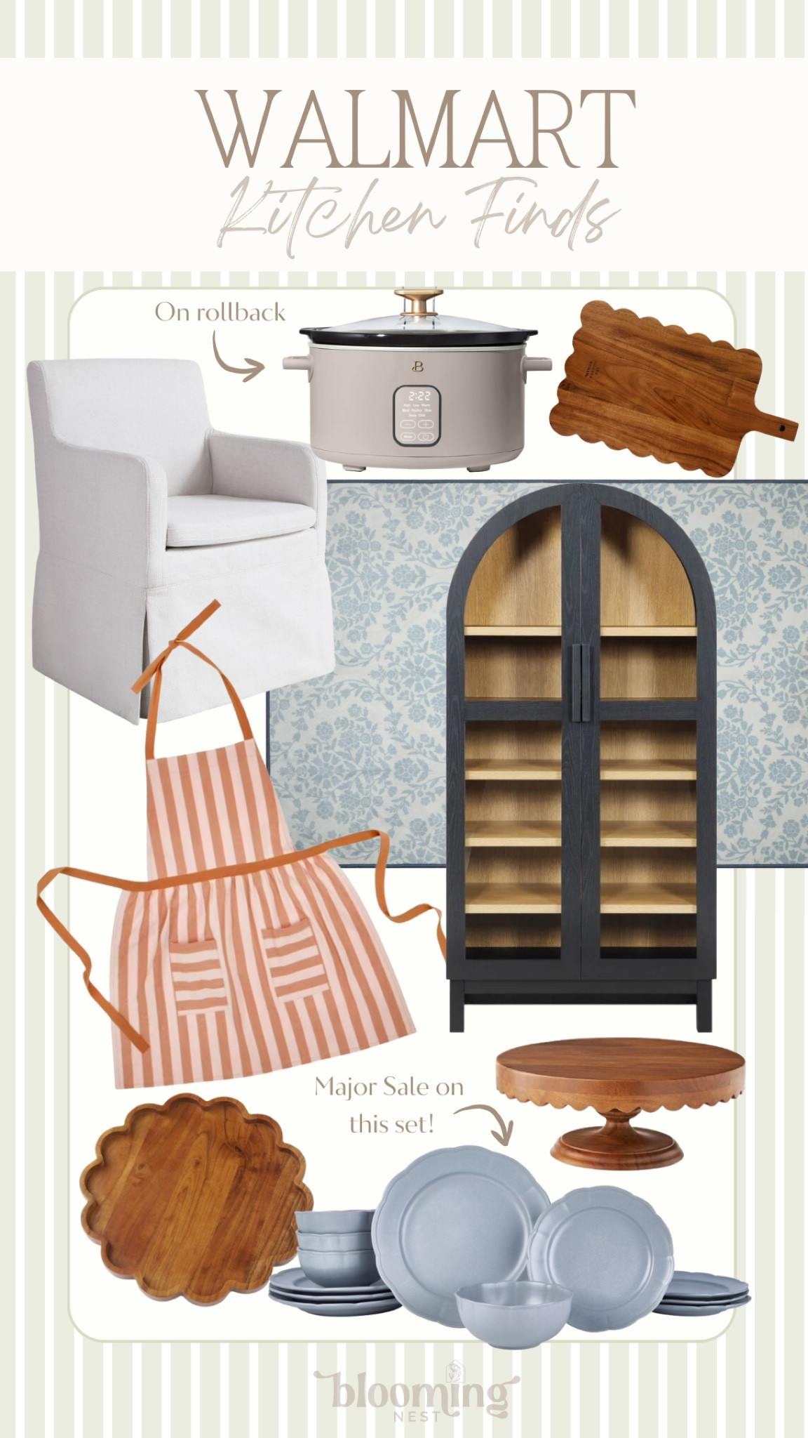 Walmart kitchen finds! 

THEBLOOMINGNEST furniture hutch rug dining hair apron crock pot Walmart cake stand scallop 

#LTKHome #LTKSeasonal #LTKStyleTip