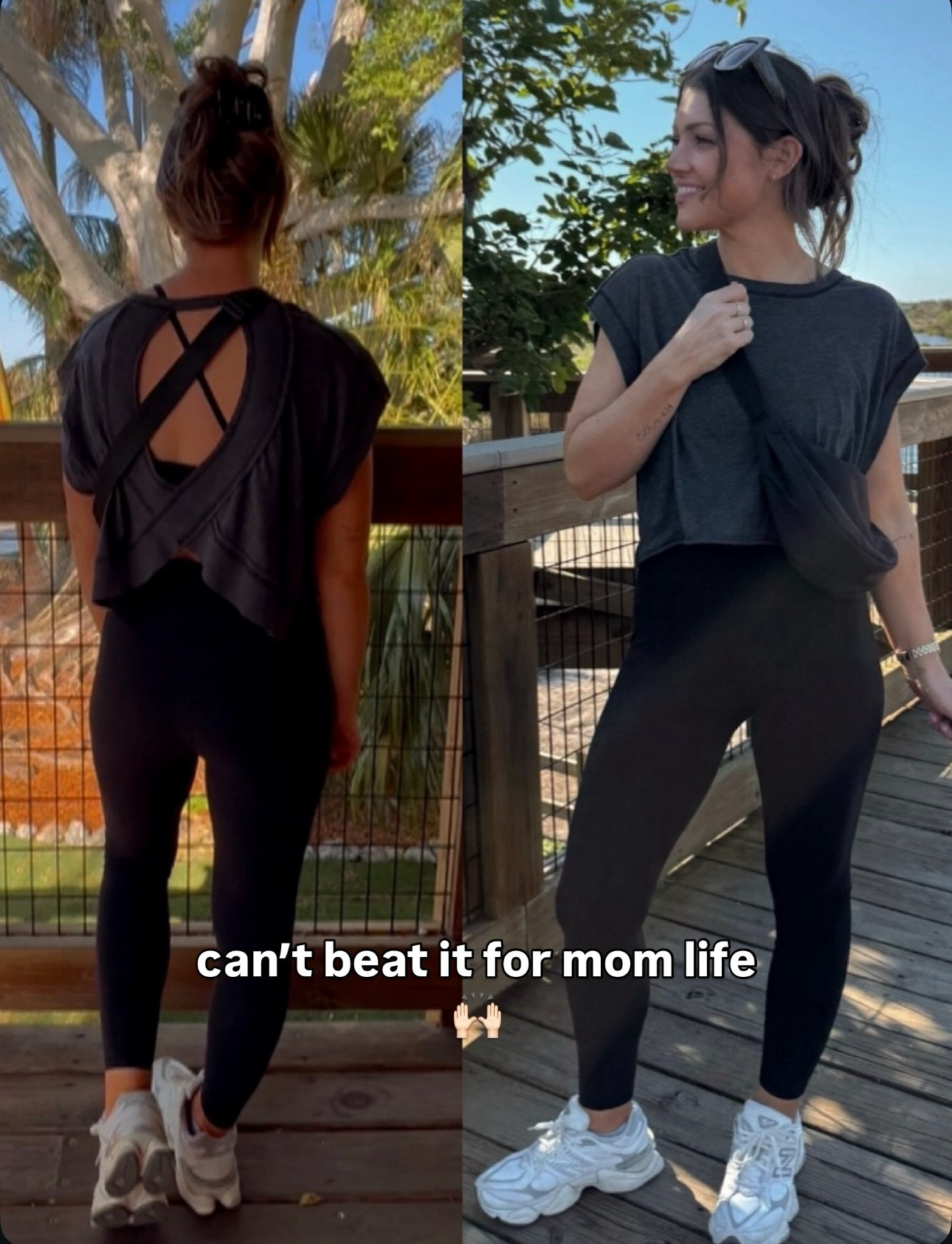 XS tee // small leggings 