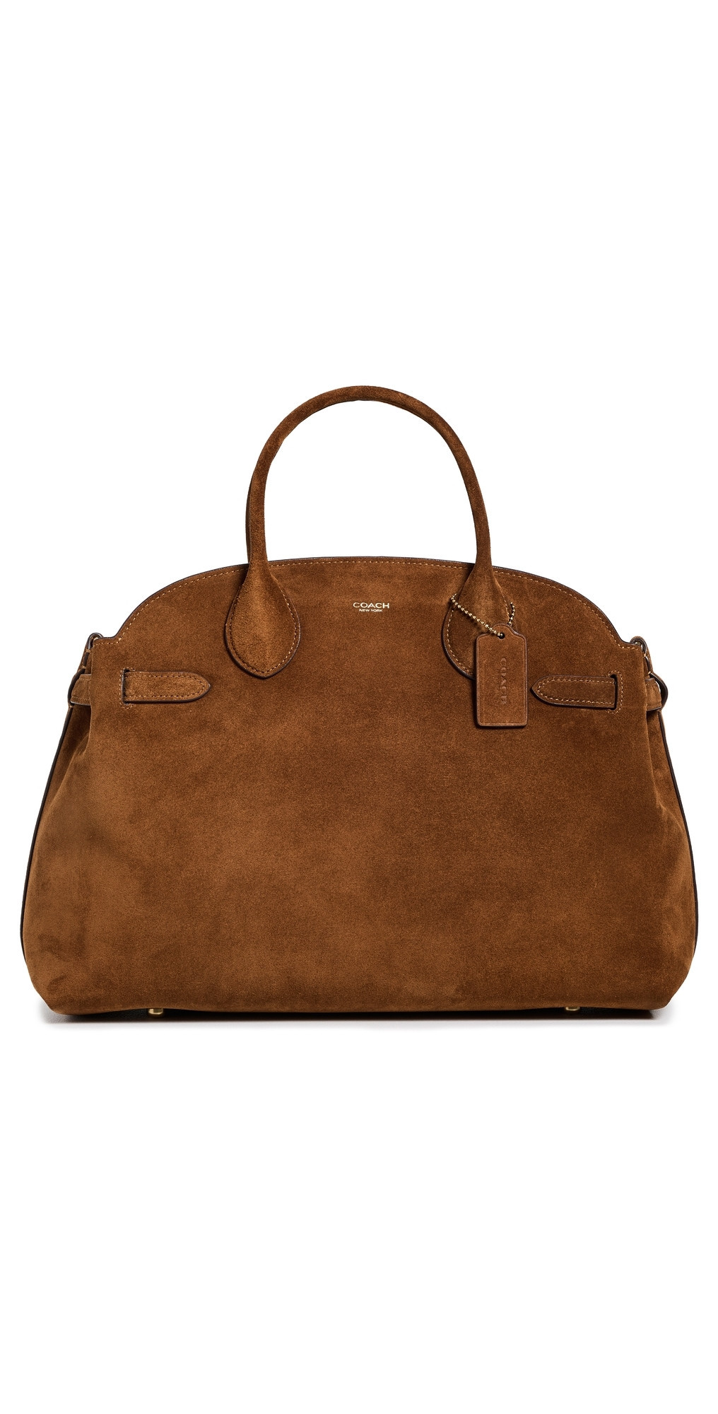 Coach Suede Soft Empire Carryall 40 Tote B4/Warm Brown One Size | Shopbop