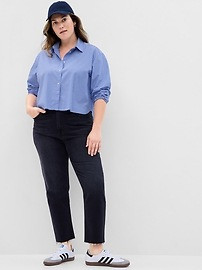 100% Organic Cropped Shirt | Gap (US)