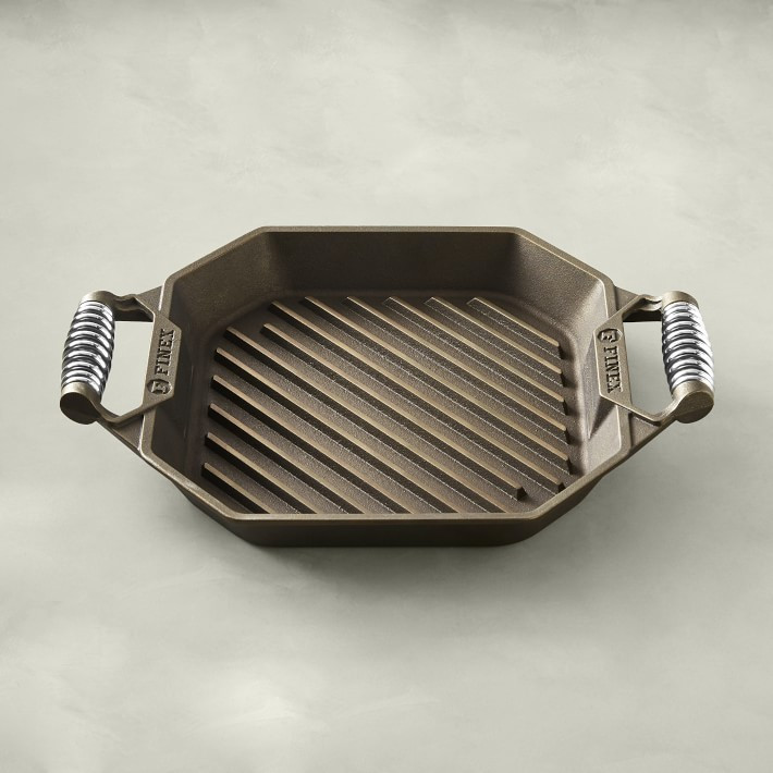 FINEX Seasoned Cast Iron Double-Handled Grill Pan, 12" | Williams-Sonoma