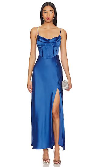 Cannes Dress in Denim Blue | Revolve Clothing (Global)