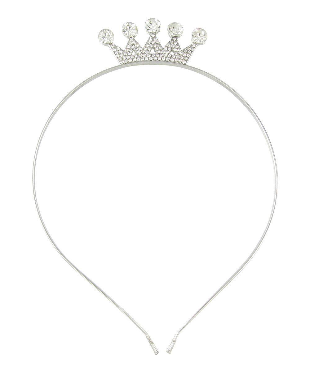 Silver Small Crown Tiara Headband | zulily