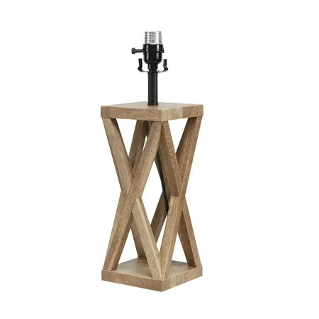 Better Homes & Gardens X Frame Lamp Base, Weathered Finish | Walmart (US)