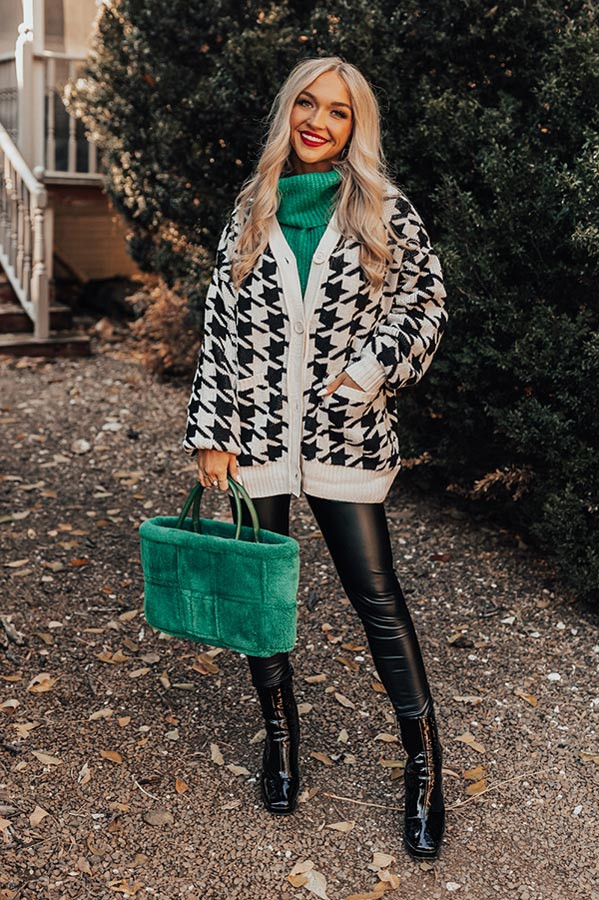 Better By Moonlight Houndstooth Cardigan • Impressions Online Boutique | Impressions Online Boutique