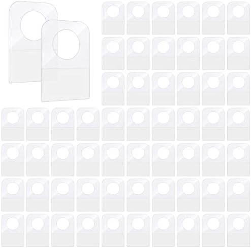 300 PCS Clear Self Adhesive Folding Hang Tabs, Plastic Round Hole Sticky Hang Tabs Heavy Duty for... | Amazon (US)