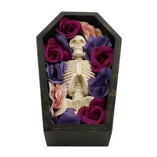 7.6" Skeleton & Roses in Coffin Decoration by Ashland® | Michaels Stores