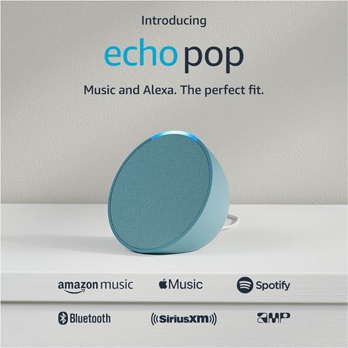 Amazon Echo Pop | Full sound compact smart speaker with Alexa | Midnight Teal | Amazon (US)