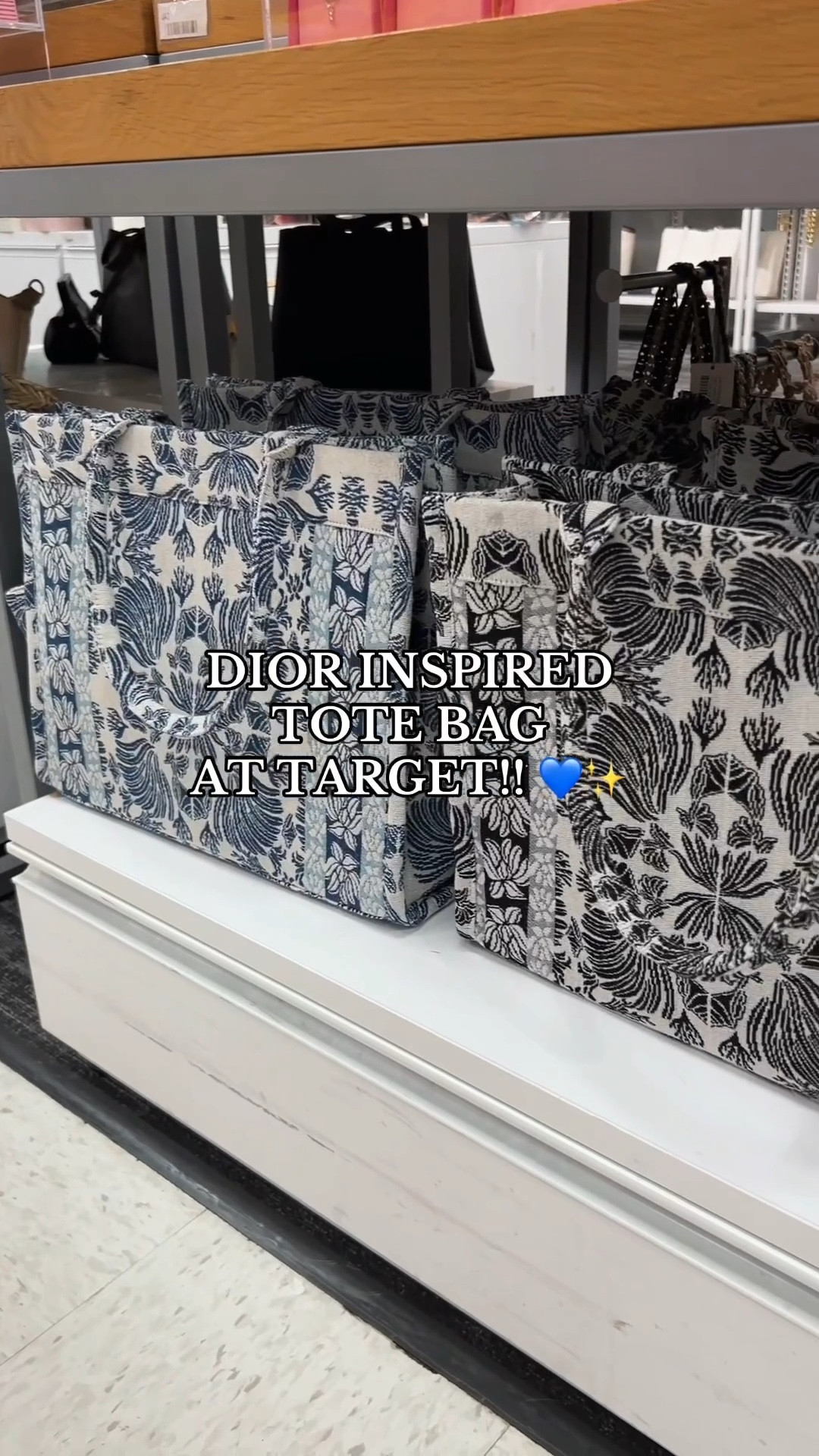 Dior inspired tote bag at Target!😍

#target #bag #purse #dior #designer #totebag 

#LTKItBag #LTKStyleTip #LTKSaleAlert