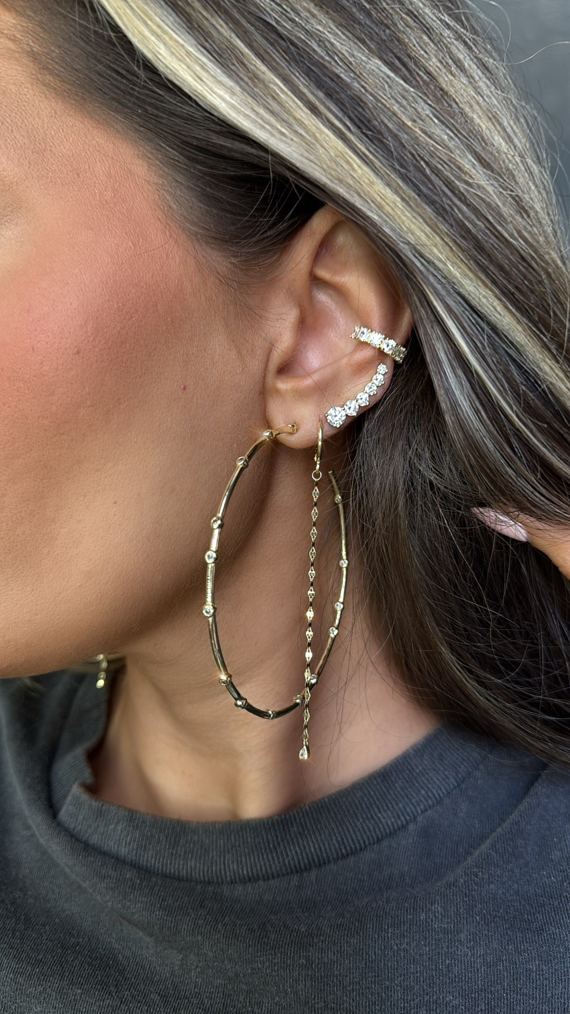 I just love a good ear stack! 

🩷 These chain earrings are under $10 and sterling silver base metal (no itchy ears!)

#LTKWorkwear #LTKmorningroutine #LTKstorytime