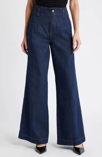FRAME Darted Wide Leg Jeans in Rinse at Nordstrom Rack, Size 26 | Nordstrom Rack