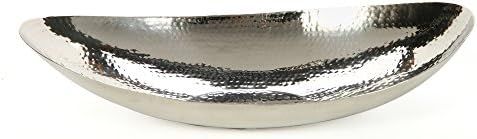 Hosley 13.5 Inch Hammered Stainless Steel Oval Bowl Ideal for Orbs and Dry Potpourr as well as Ba... | Amazon (US)
