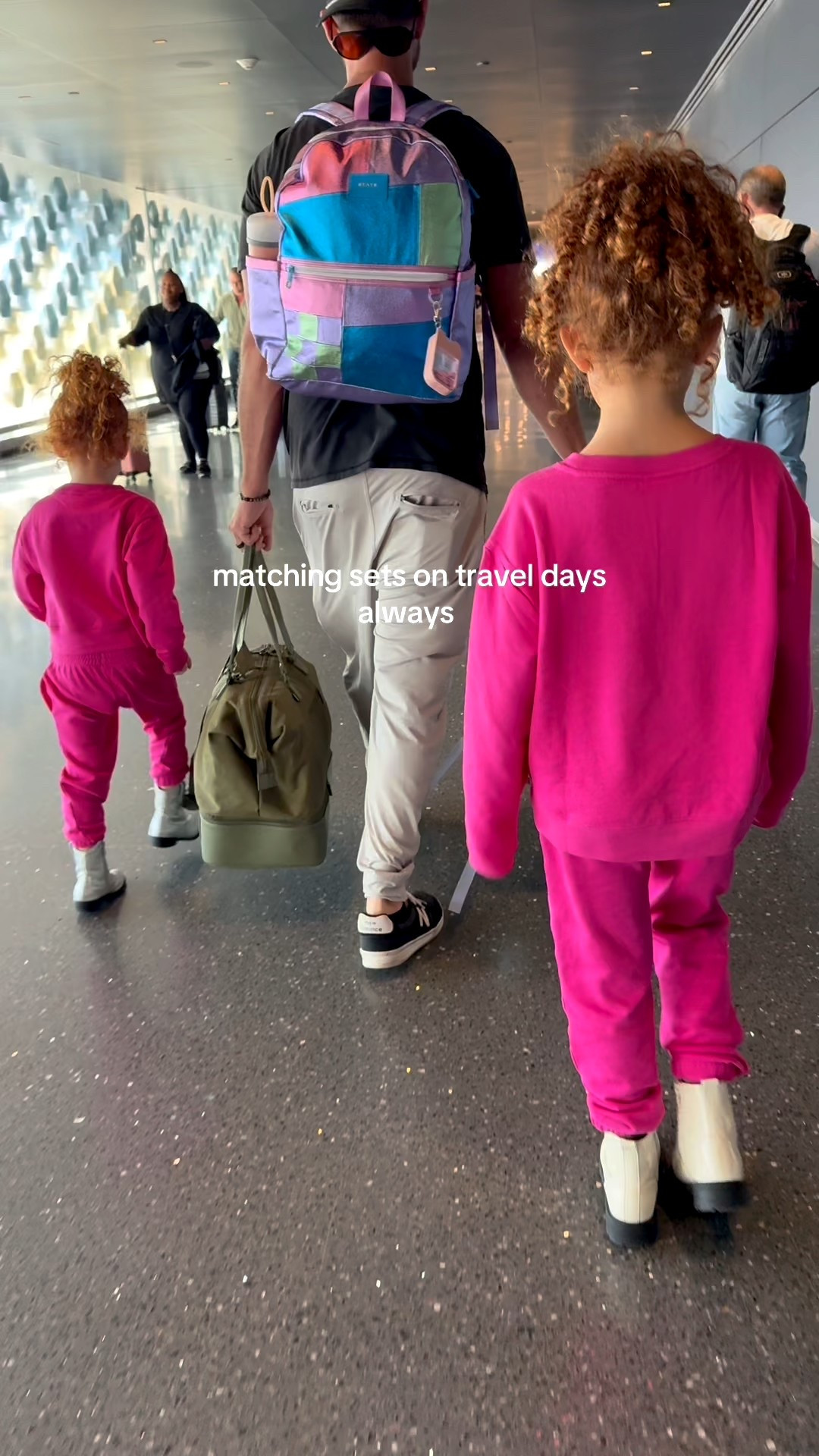 until they refuse. I do this selfishly for safety and peace of mind  #travelingwithkids #kidssweats #kidsmatchingset
#basicsforkids

#LTKTravel #LTKmomlife #LTKKids