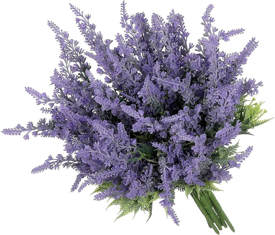 Grand Verde Lavender Artificial Flowers Bulk Stems Faux Purple Plants Real-Touch Bouquets DIY Hom... | Amazon (US)