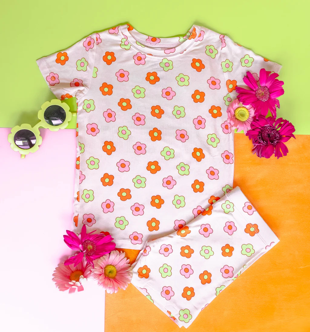 FEELIN' FLOWERFUL DREAM SHORT SET | Dream Big Little Co.