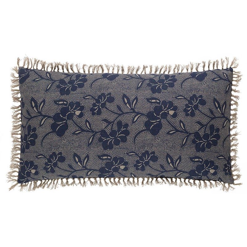 Marianna Linen Floral Decorative Pillow Cover | Annie Selke