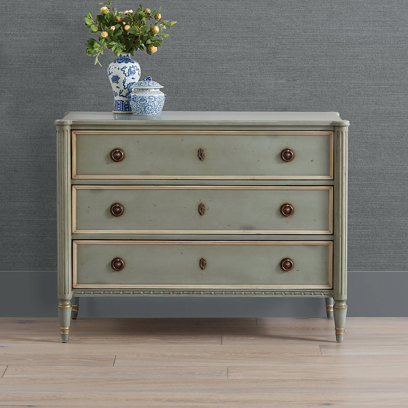 Etienne 3-Drawer Chest - French Linen - Frontgate | Frontgate