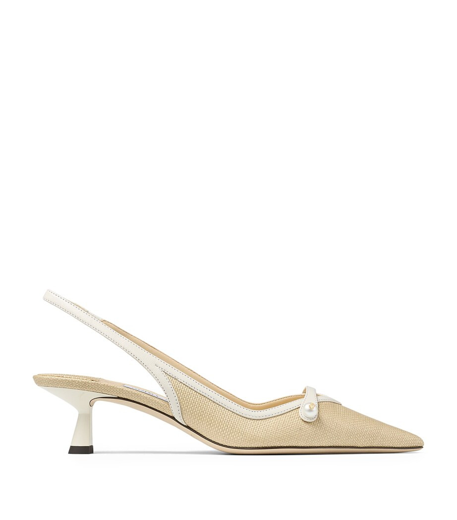 Amita 45 Jute Slingback Pumps | Harrods