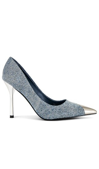 Aries Pumps in Blue Denim Silver | Revolve Clothing (Global)