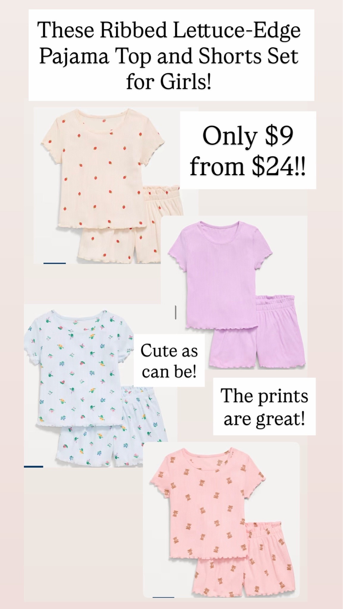 Ribbed Lettuce-Edge Pajama Top and Shorts Set for Girls

#LTKKids #LTKSaleAlert