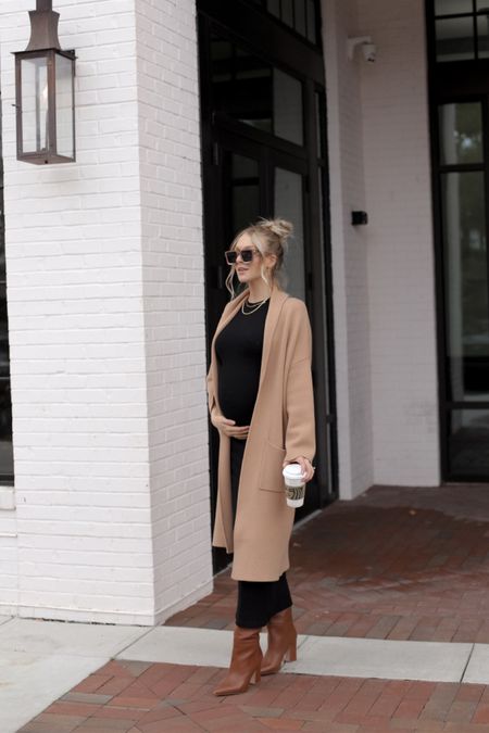 Cardigan size xs, dress size s, boots sized half size up to 8.5 //
Maternity outfit, Women's winter maternity outfit, Winter maternity fashion, Winter outfit inspo, Winter outfit ideas, Aritzia outfit, Amazon fashion, Pregnancy outfit, Winter bump friendly outfit, Bump outfit, Winter bump style

#LTKbump #LTKfindsunder100 #LTKfindsunder50