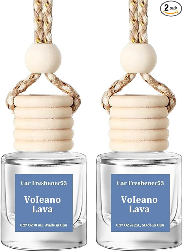 HoogaLife Car Air Freshener Diffuser 2 Pack Hanging Air Freshener Diffuser - VoIeano Lava Fragran... | Amazon (US)
