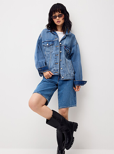 Trucker 90's boxy-fit jean jacket | Simons