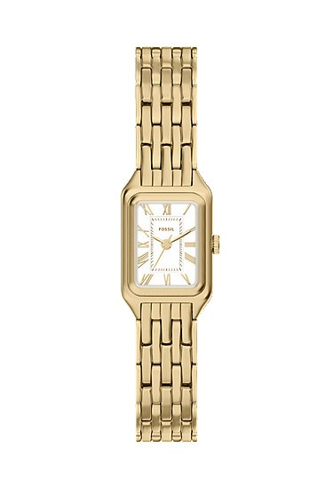 Raquel Mini Three-Hand Gold-Tone Stainless Steel Watch | Fossil (US)