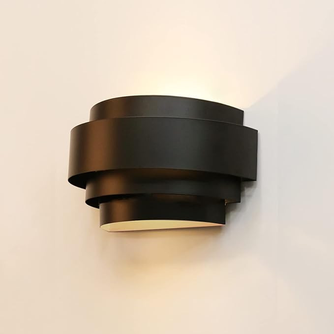 LightInTheBox Modern Wall Light, Black Indoor Wall Light Metal Wall Sconce for Home Theater, Stai... | Amazon (US)