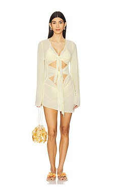 Bananhot Maci Mini Dress in Daisy Yellow from Revolve.com | Revolve Clothing (Global)